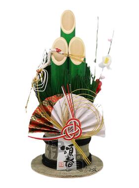 传统稻草摆件门松家居迎春装饰