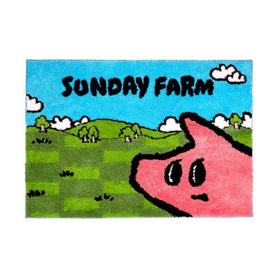 POPSUNDAY猪宝农场异形地毯地垫