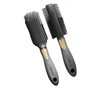 卷发梳子男士专用防脱发不伤发蓬松圆筒滚梳排骨按摩气垫梳发造型