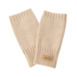 纯山羊绒半指手套女冬季半截无指露指保暖半掌护腕套礼物送礼盒