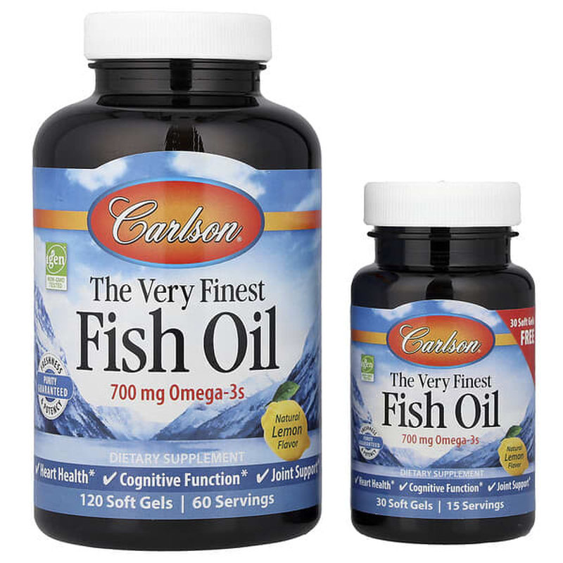 Carlson深海优质鱼油软胶囊高含量Omega3支持心脑健康关节帮助