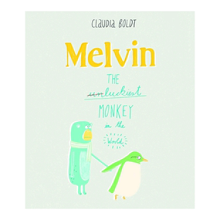 【现货】Melvin the Luckiest Monkey 梅尔文,*幸运的猴子 英文原版绘本书籍进口