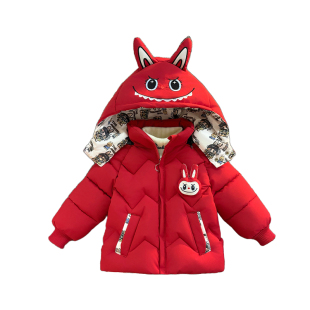 男童拉布布套装25新款冬装儿童冬季加厚外套宝宝韩版加绒两件件套