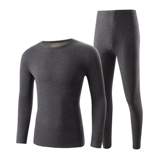 保暖内衣男2025新款羊绒蚕丝发热打底衫加绒加厚秋衣秋裤套装冬季