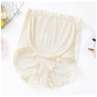 大码孕妇裤春夏无痕短裤300抑菌裆全孕期高腰托腹内裤200斤三条装