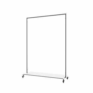 买手店展示架服装店货架专门店陈列架落地式中岛架不锈钢挂衣架子