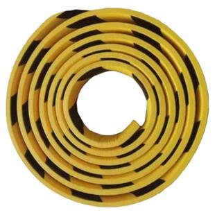 NBR橡胶泡沫工业级黄黑警示平型海绵防护条工厂车间车库墙角保护