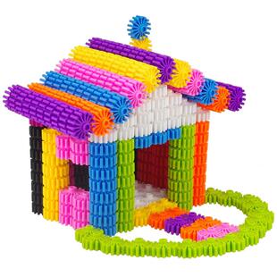 幼儿园男女孩宝宝塑料拼装大号齿轮积木儿童早教益智拼插百变玩具