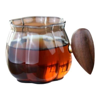 仙女款小号220ml花朵玻璃绿茶杯