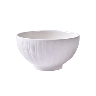 高级感陶瓷碗家用2026新款饭碗高颜值纯白釉下彩家用5英寸米饭碗