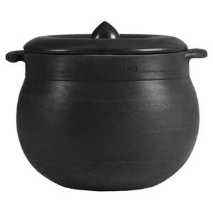 雅安荥经黑砂锅朱氏传统8L容量家用沙锅朱庆平大师砂锅