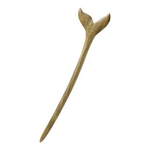 美人鱼尾绿檀木发簪送女朋友发髻女古风马面裙女童新中式簪子清冷