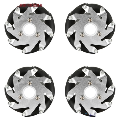 4个装麦克纳姆轮 麦轮 直径60/75MM 全向轮 万向轮 mecanum wheel