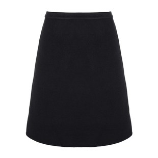 LYNEE【巴黎夜色】miu风灰色半裙羊毛混纺简约直筒中裙/微A短裙