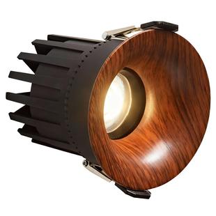 箭牌眼卫士中科稀土射灯中古风护眼灯嵌入式无边框防眩木纹客厅灯