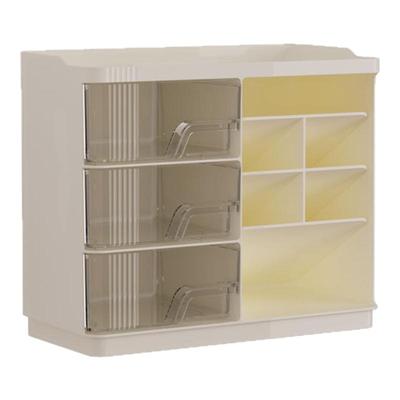 一体式斜插笔筒带抽屉文具收纳盒