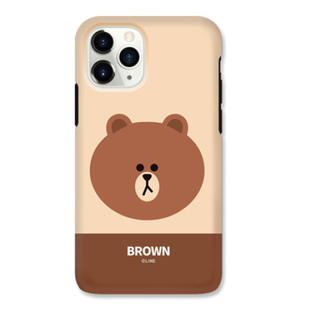 LINE FRIENDS布朗熊iPhone11PRO MAX双层手机壳苹果11PRO防摔套潮