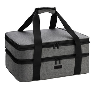 双层防水户外野餐包保温箱便当包外卖箱外卖包野外玉器箱伴侣