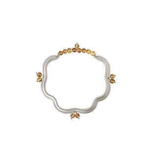 THING OF E【茶】系列 称心-花形琥珀手镯 高级感复古精致手链