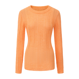 Gowireless 14支精选 秋冬季多色羊毛混纺宽条慵懒感长袖毛衣