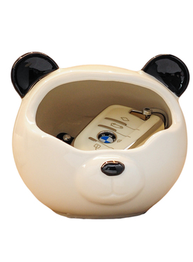 创意小熊可爱家居钥匙收纳入户玄关布置摆件电视柜客厅鞋柜装饰品