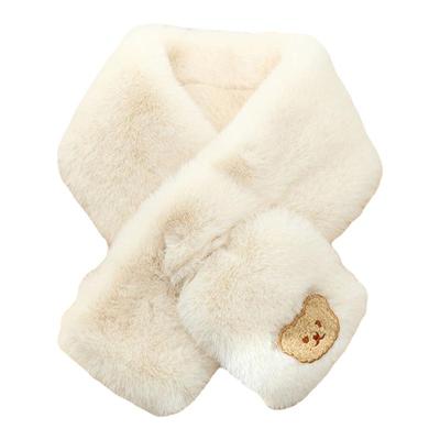 围脖冬季女ins可爱小熊学生韩版