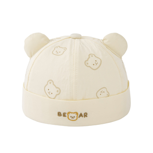 婴儿帽子春秋男宝宝秋冬小月龄幼儿地主帽纯棉儿童瓜皮帽男童一岁