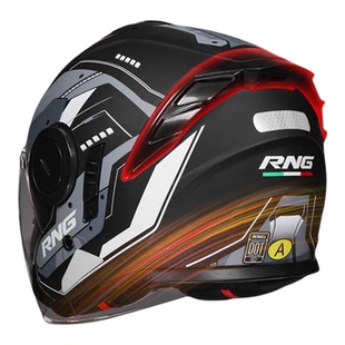 安全骑行头盔RNG摩托车3/4头盔骑行头盔蓝牙耳机摩托电动车女头盔