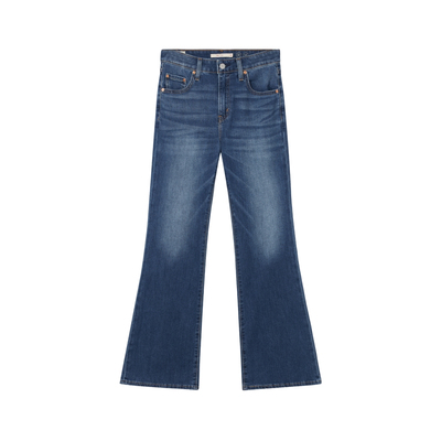 李维斯冰酷女士高腰喇叭牛仔裤