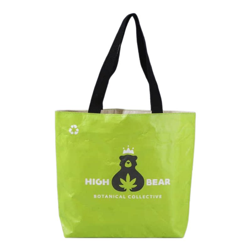 定制杜邦纸手提袋防水轻便大容量单肩包展会宣传杜邦纸袋印字logo
