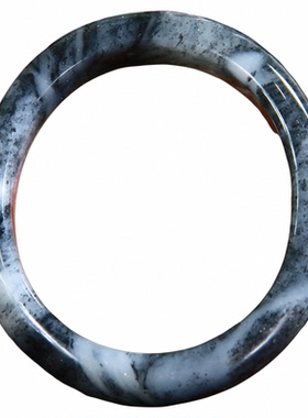 贵妃镯手镯和田玉墨玉籽料