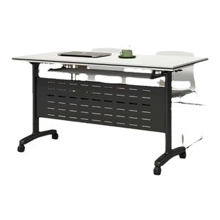 折叠培训桌教育机构双人学生课桌办公桌可移动拼接活动会议长条桌