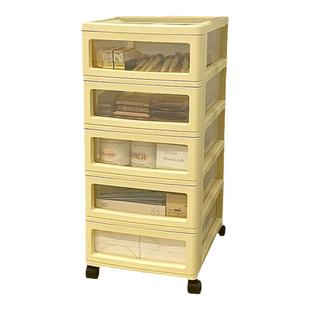 家用桌下小推车置物架抽屉式零食文具储物柜移动分层化妆品收纳柜