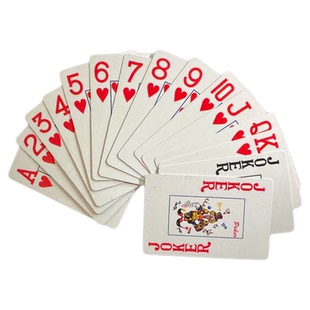大字扑克牌加厚耐用高清字体老年人扑克牌大号护眼打不烂特价批发