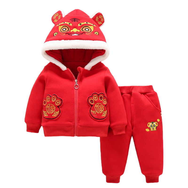 中国风宝宝拜年服冬季加厚