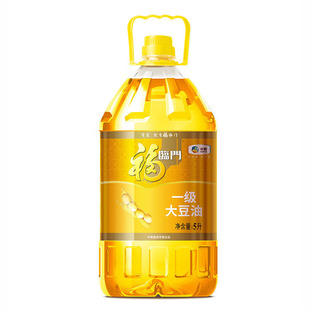 福临门一级大豆油5L食用油商用餐饮家用桶装大黄豆油升炒菜烹饪