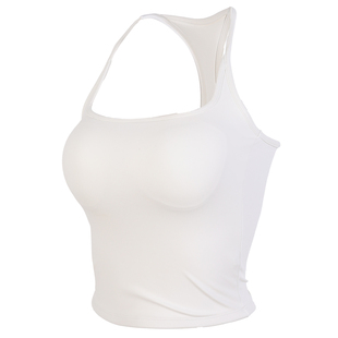 movingtime瑜伽背心女美背吊带运动内衣带胸垫普拉提健身服工字背