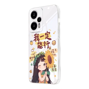 皑晨适用于红米note12turbo手机壳23049RAD8C高颜值23049rad8c透明壳HmNotel2turbo彩绘rdeminote12turbo防摔