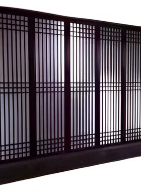 新中式实木屏风隔断装饰镂空花格