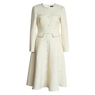 罗衣法式小香风大摆连衣裙气质宴会礼服裙重要场合中长裙子09744