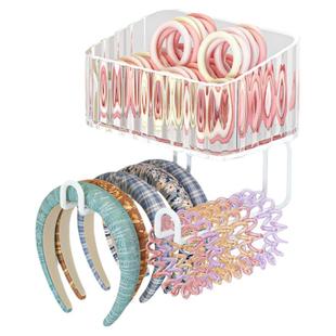 发饰收纳盒壁挂式儿童首饰盒女发夹皮筋置物架挂头绳发箍收纳神器