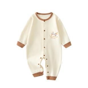 婴儿衣服秋季纯棉连体衣一岁婴幼儿宝宝秋冬a类早秋9月龄贴身秋装