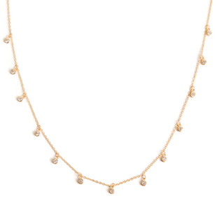 bm项链新款女水晶吊坠饰品ins风百搭夏新款女百搭Brandy Melville