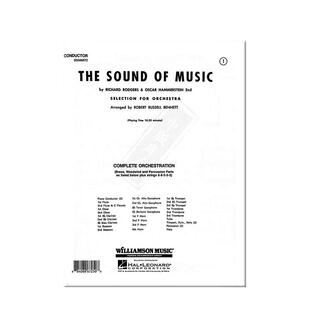 罗杰斯 音乐之声 电影音乐管弦乐队选曲 钢琴指挥总谱 海伦德原版乐谱书 Richard Rodgers The Sound of Music Selecti HL00348872