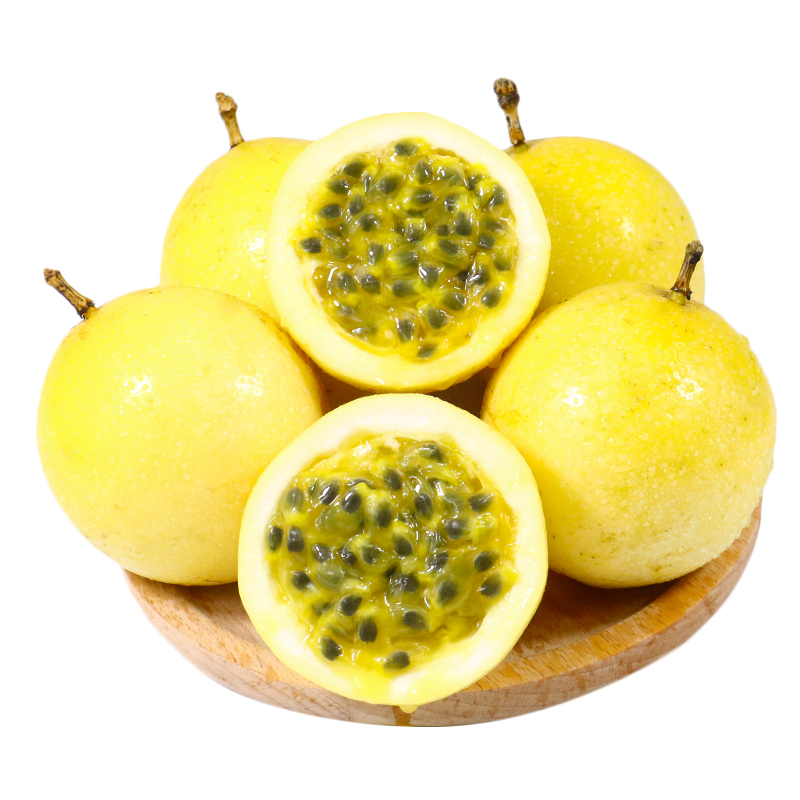 海南現(xiàn)摘黃金百香果新鮮包欽蜜9號(hào)一級(jí)5斤大果沖飲奶茶純甜雞蛋果