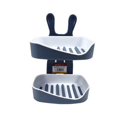 肥皂盒双层沥水壁挂式香皂盒大洗衣皂收纳置物架家用浴室洗脸皂托