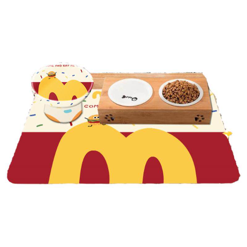 宠物猫咪餐垫防滑防溢出可水洗