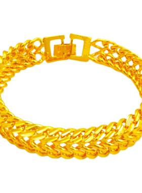 镀黄金男士霸气风礼物品手链