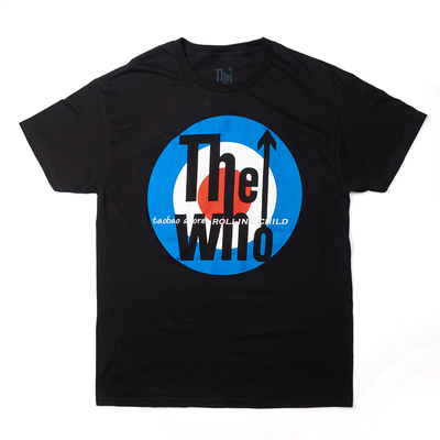 vintage谁人乐古摇滚现袖短袖