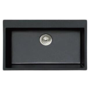 DRAX高加索带龙头孔大单槽石英石单水槽洗菜盆极简非不锈钢厨房